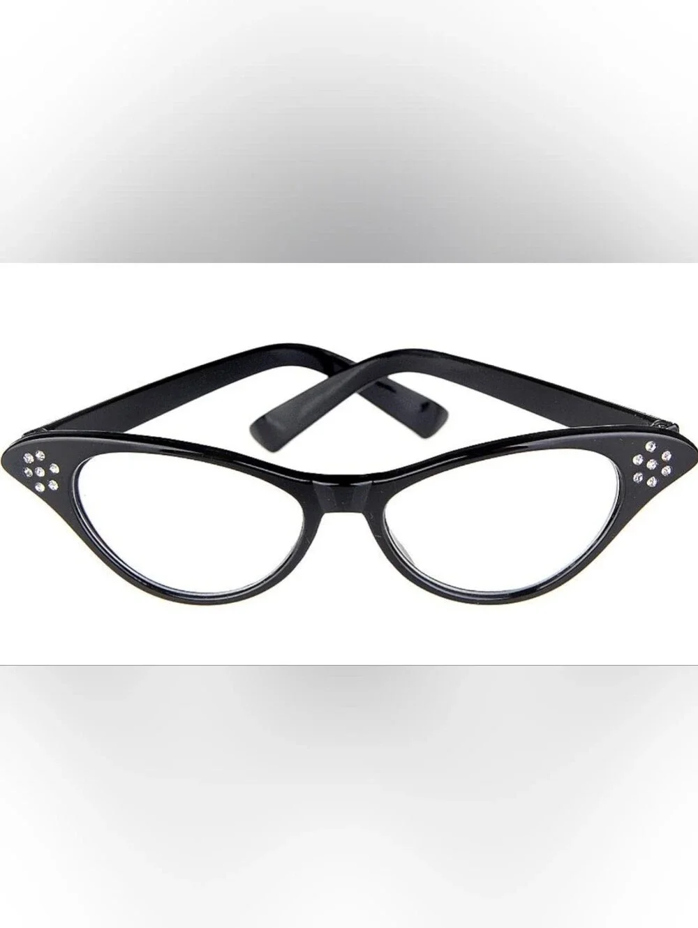Women's Prop Glasses With Rhinestones Costume Acessories Pinup Teacher Librarian